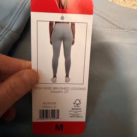 NWT Danskin Leggings - 25" Inseam, Size M, Light Blue - Picture 4 of 4